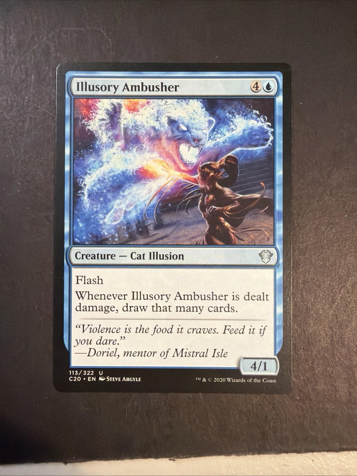 Illusory Ambusher 167 Uncommon Commander: Bloomburrow Magic: The Gathering NM