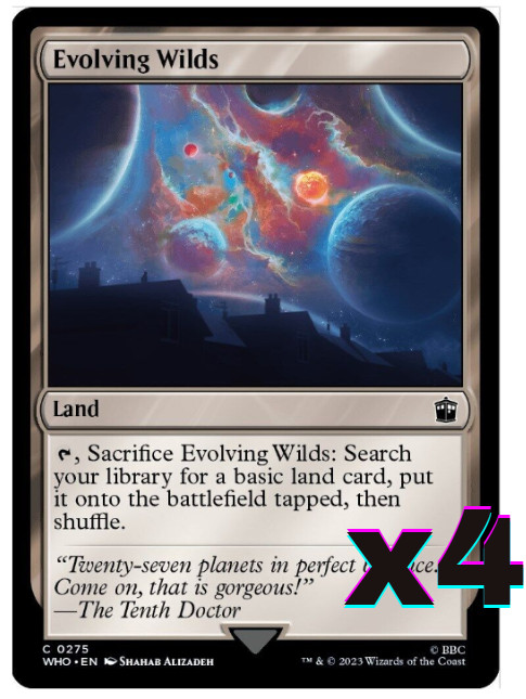 MTG – Evolving Wilds – Universes Beyond: Doctor Who – Near Mint – Playset (X4)