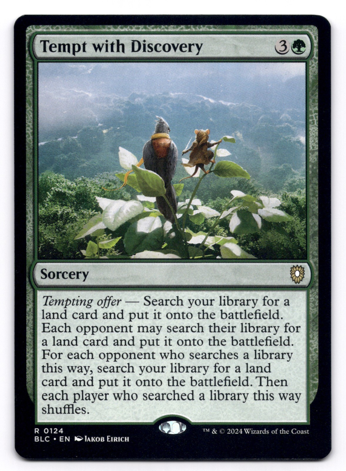 Tempt with Discovery NM Commander: Bloomburrow 124 MTG Regular