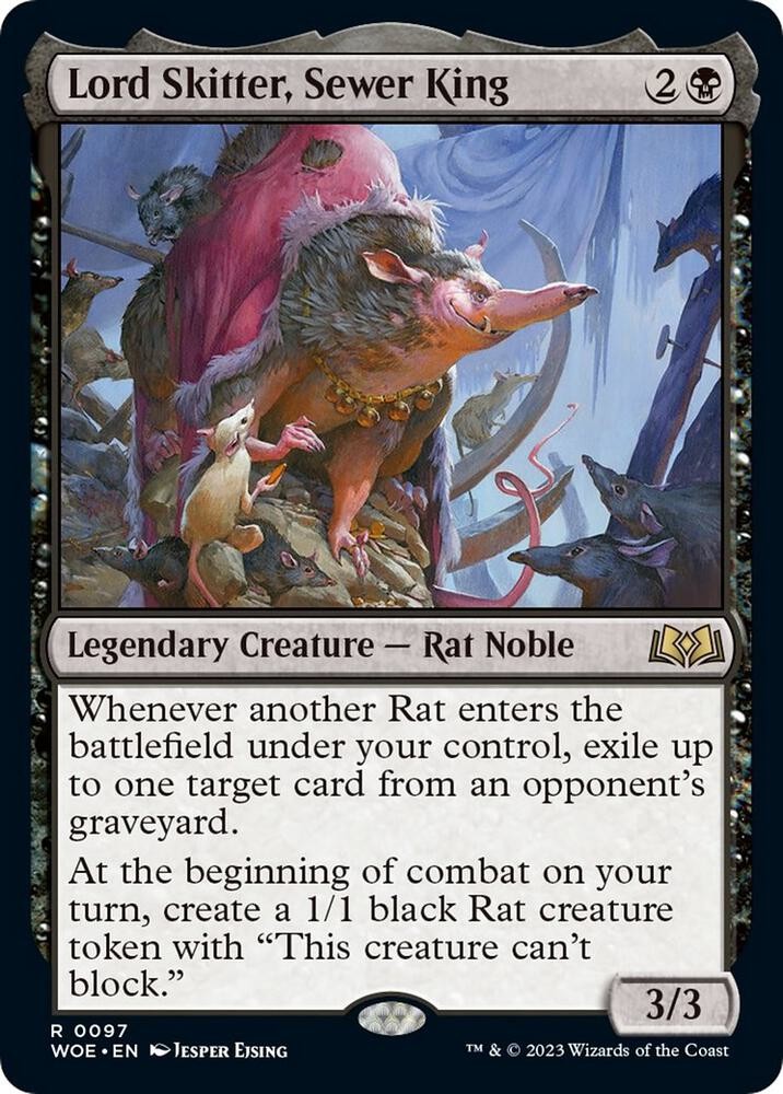 1x Lord Skitter, Sewer King – Wilds of Eldraine – NM – MTG