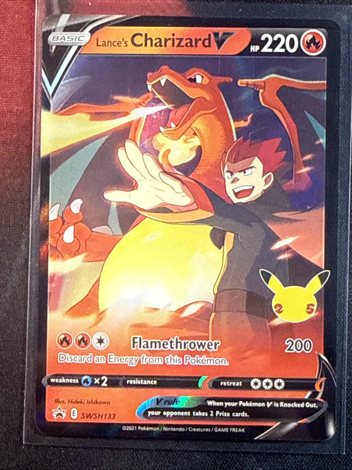 Lance’s Charizard V Black Star Promo – Celebrations #133 Near Mint Or Better