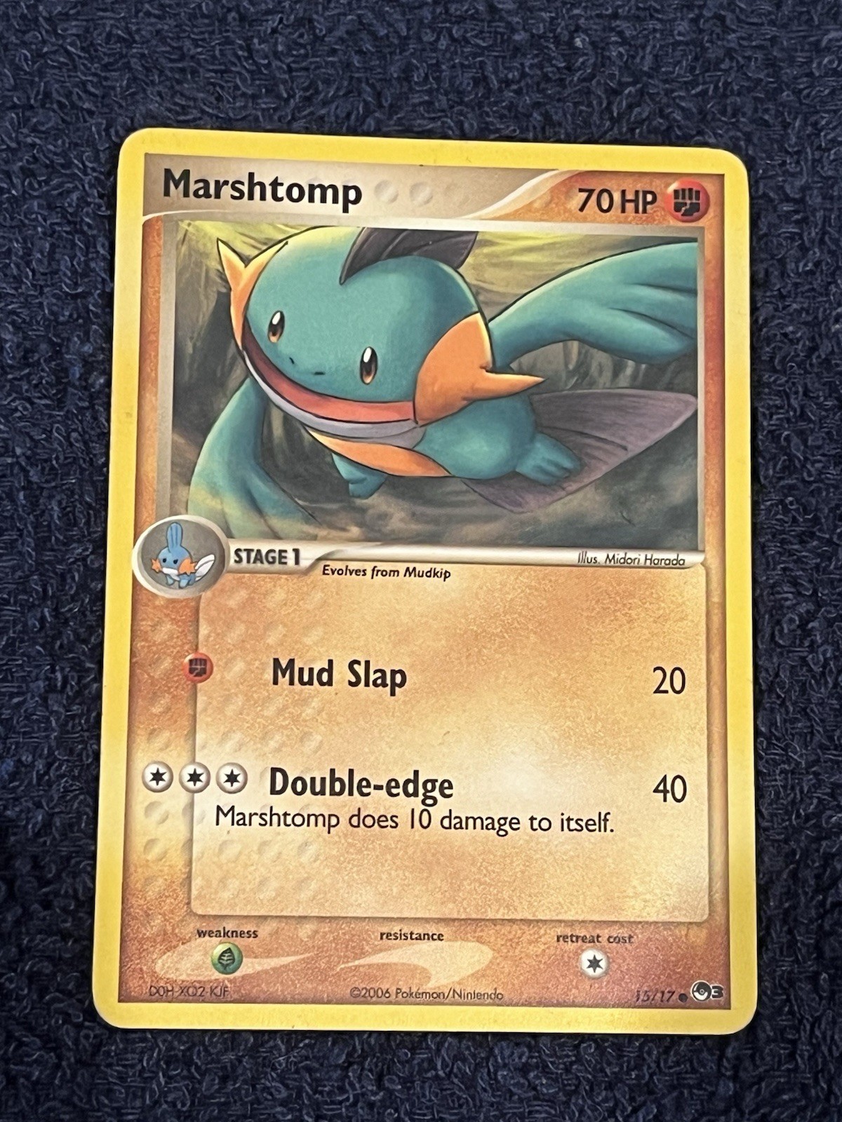 Pokémon TCG Marshtomp 15/17 Pop Series 3 Regular MP 2006