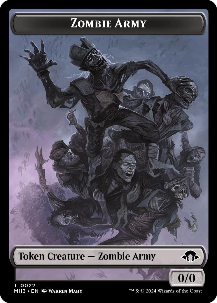 Zombie Army Token [MH3 – 22 – Near Mint (NM) ]