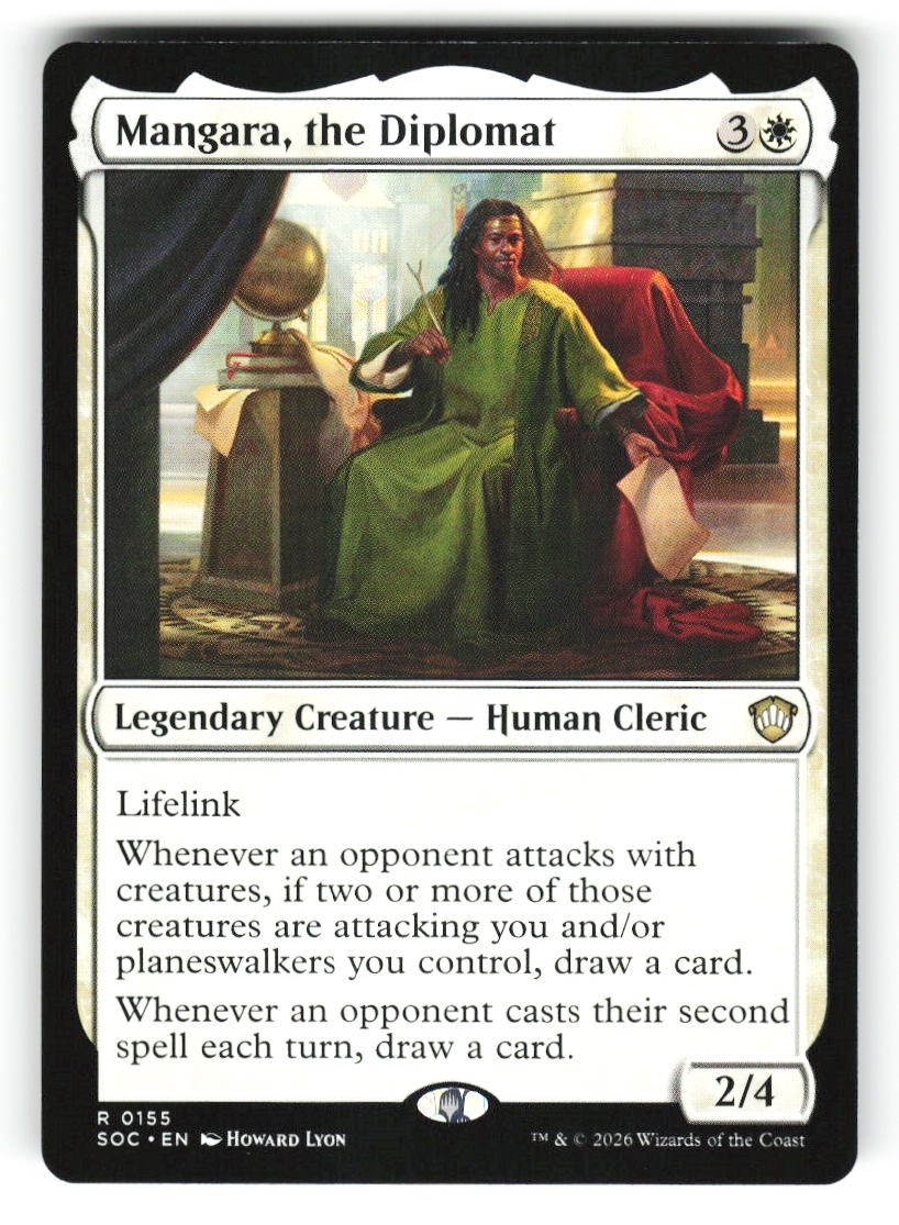 Mangara, the Diplomat #155 (NM) (Non-Foil) (R) (SOC) Magic MTG