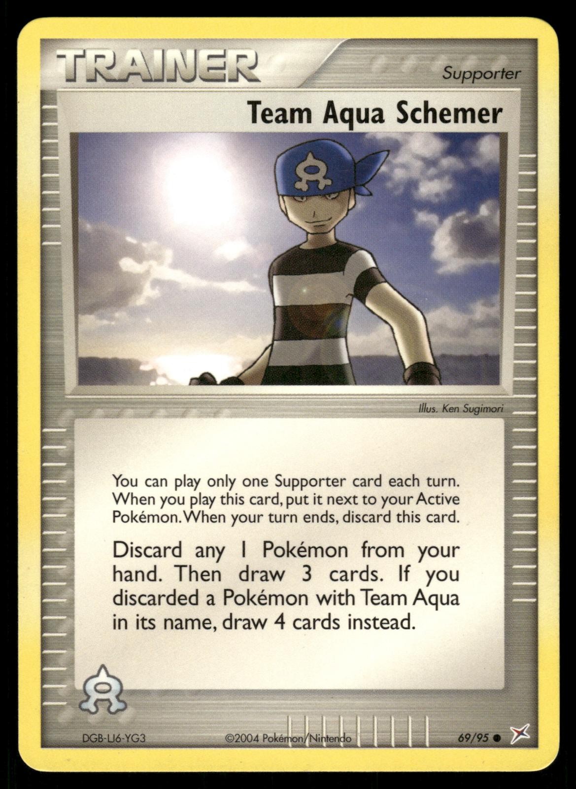 Team Aqua Schemer 69/95 Common Team Magma vs Team Aqua Pokemon Lightly Played