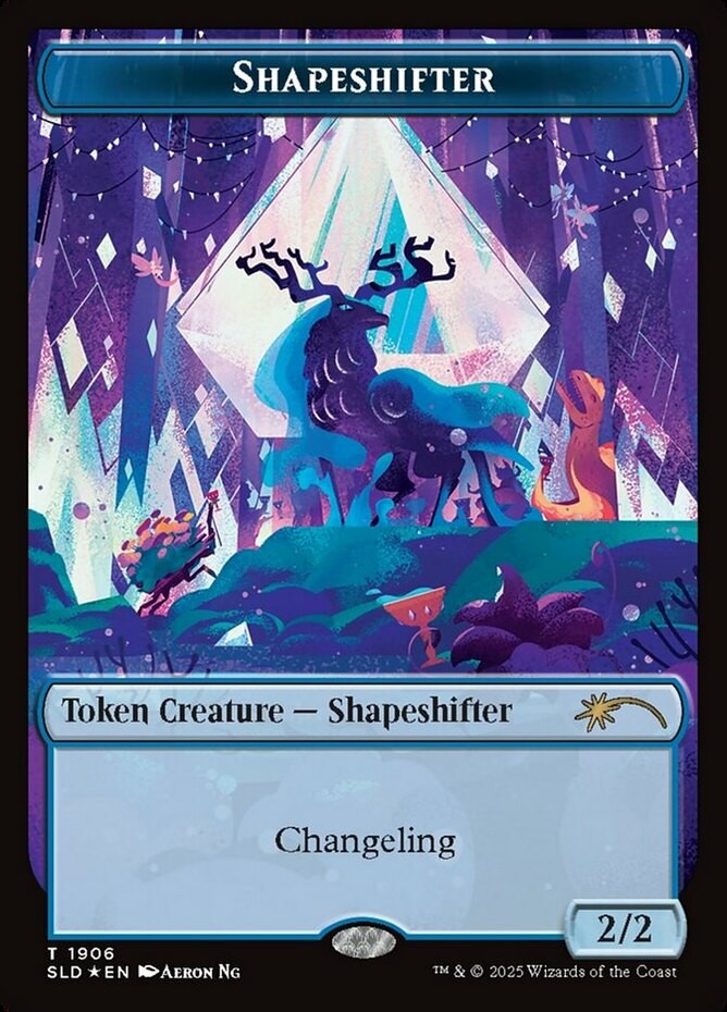 [1x] Shapeshifter Token (1906) – Foil Near Mint, English Secret Lair MTG Magic
