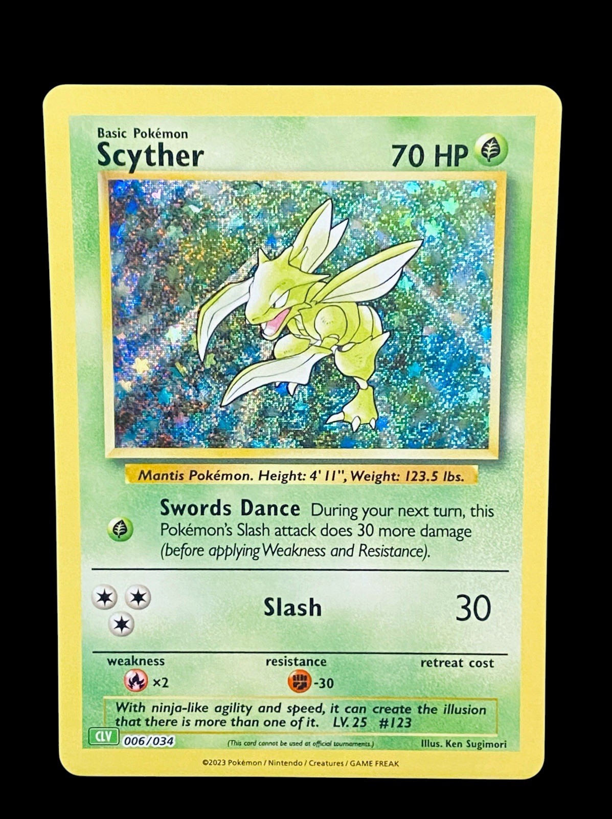 Pokemon Scyther #006/034 CLV: Trading Card Game Classic (Read Description) 🔥