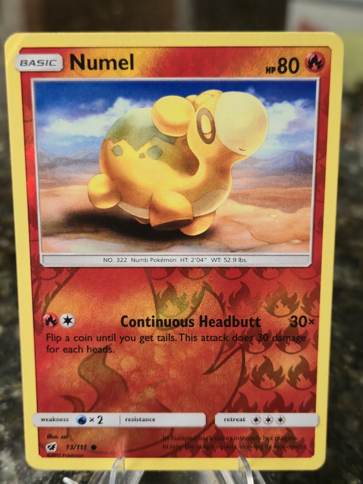Numel 13/111 – Crimson Invasion – Common Reverse Holo – MP
