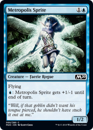 Metropolis Sprite – Foil x1 – Magic Core Set 2020 – NM-Mint, English – Magic Cor