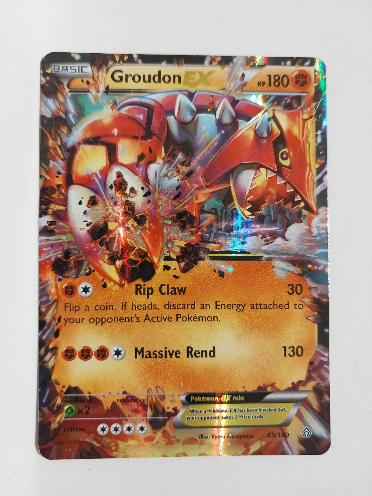 Groudon EX Ultra Rare XY – Primal Clash 85/160 HP