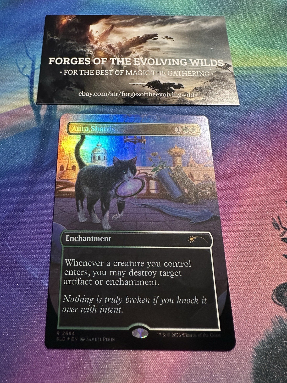 Aura Shards Foil 2694 Secret Lair Cats of Chaos