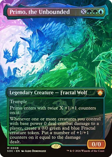 MTG ** FOIL ** Primo, the Unbounded (Borderless) – Secrets of Strixhaven