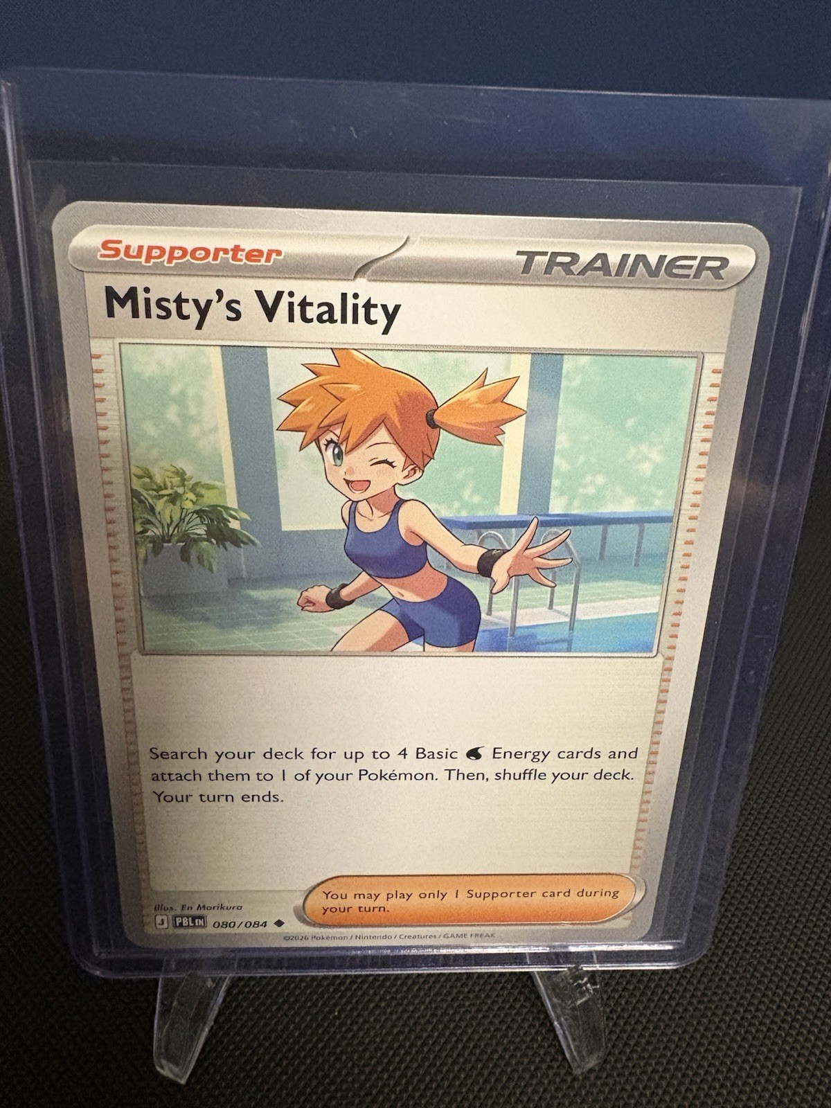 Pitch Black Pokemon TCG 080/084 Misty’s Vitality Normal Trainer