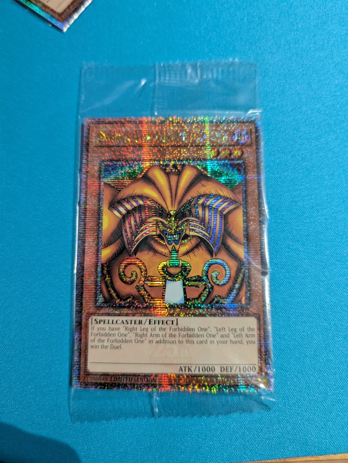 Exodia The Forbidden One TN23-EN002 Sealed Quarter Century Rare NM Yugioh Card