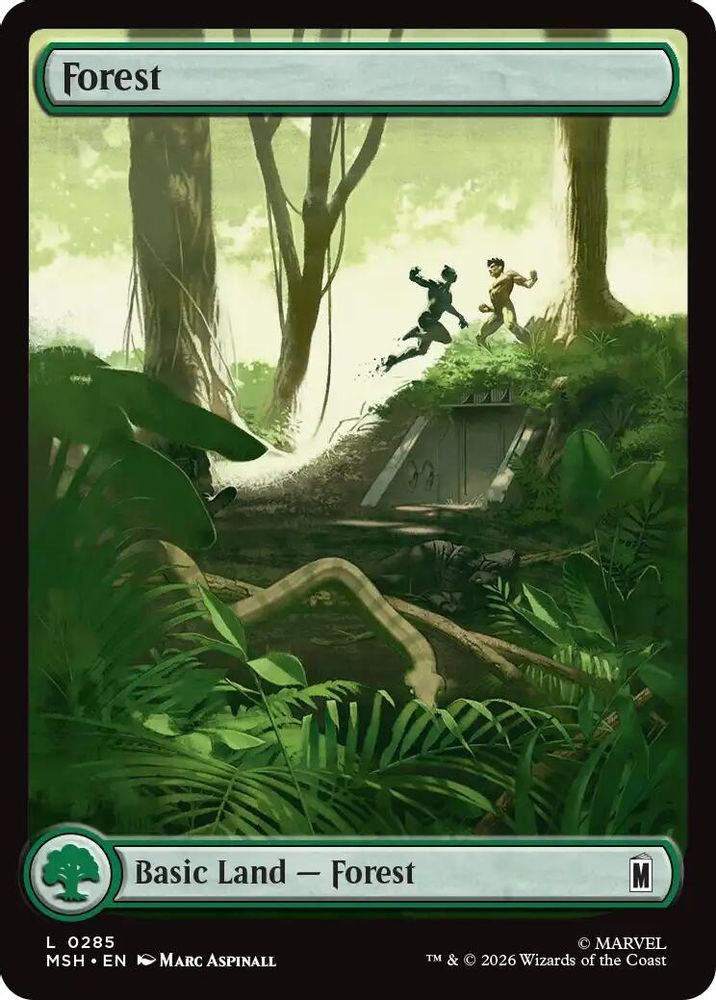 2026 Magic: The Gathering: MSH – Forest (0285) (#285, Land, Near Mint)