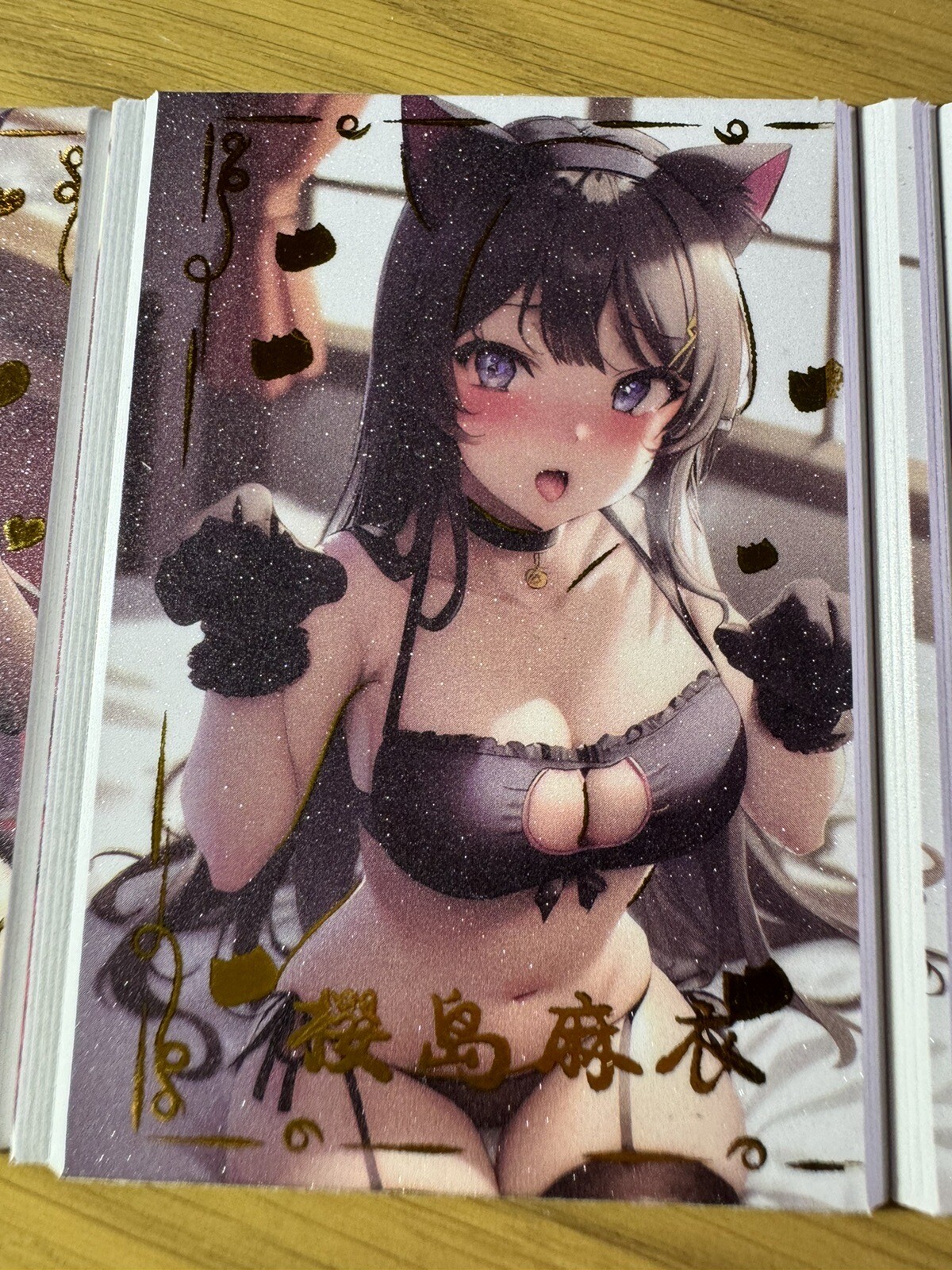 Dream Couple 2 Trifold Card Sexy Anime Waifu RARE Goddess Story Sakurajima Mai