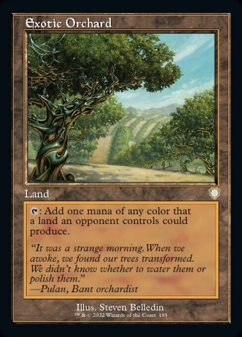 MTG Commander Brothers War R Exotic Orchard #185