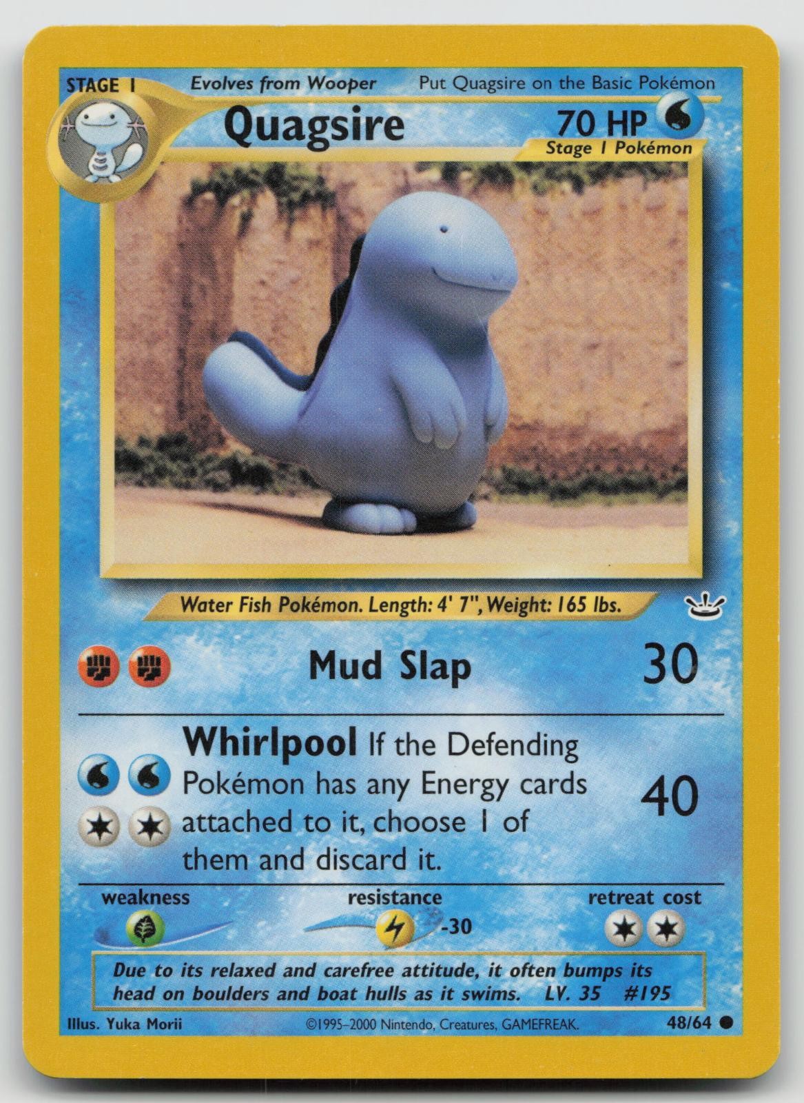 Quagsire 48/64 Common Neo Revelation Pokemon Unlimited Near Mint