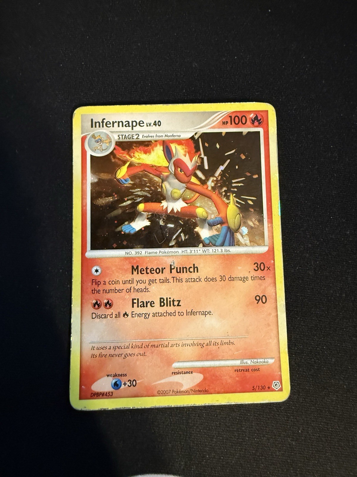 Pokemon Infernape 5/130 Diamond & Pearl Base Set Cosmos Holographic Rare