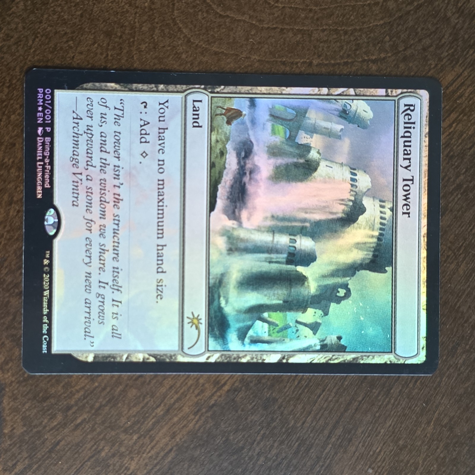 Reliquary Tower – (Bring-a-Friend, English, 2020) – Foil MTG NM Promotional
