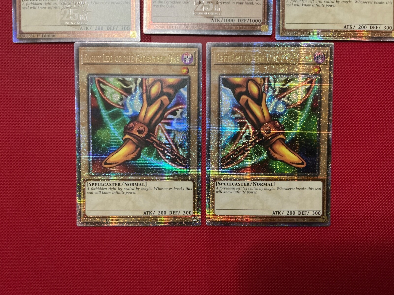 Exodia the Forbidden One Set – Quarter Century Secret Rare – TN23-EN002 NM