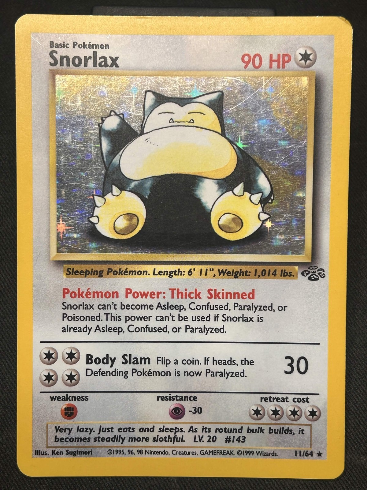 Snorlax 11/64 Jungle Holo