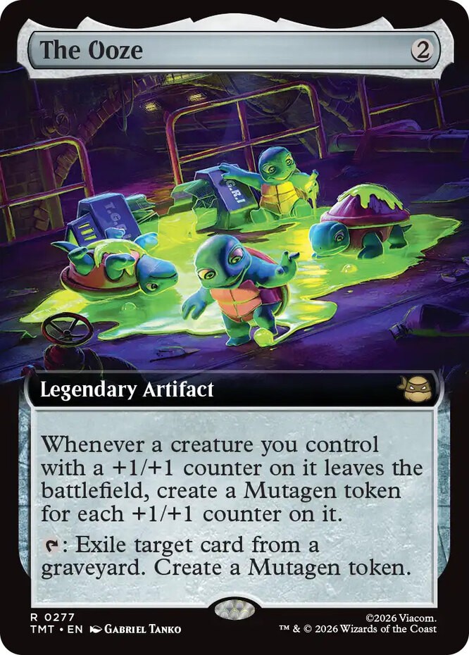 x1 The Ooze – Foil – Extended Art R MTG Teenage Mutant Ninja Turtles M/NM, Engli