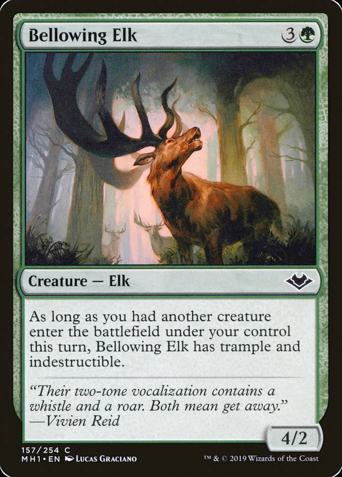 4x MTG Bellowing Elk Modern Horizons (Playset) – PACK FRESH