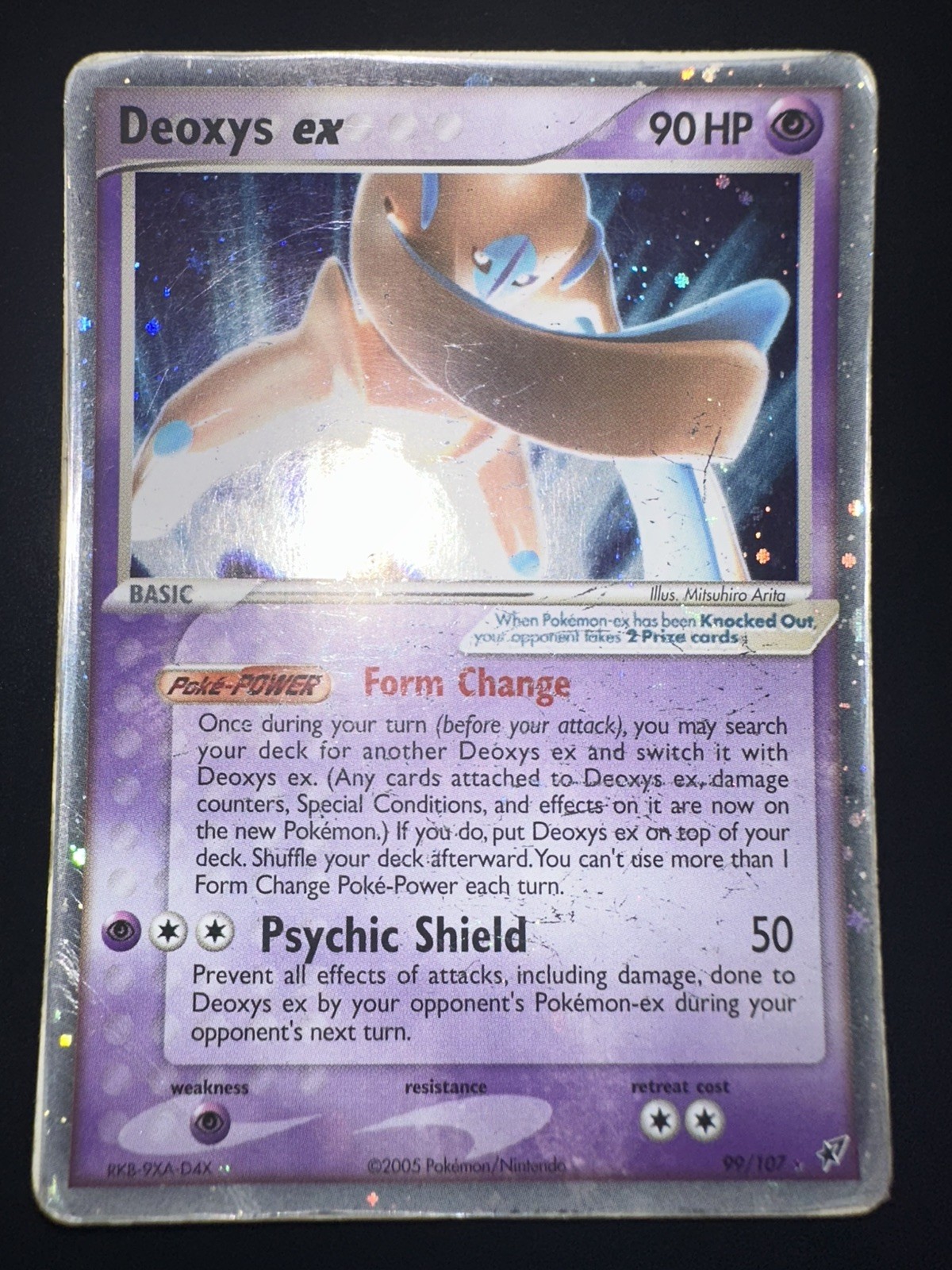 Pokemon TCG Deoxys EX Deoxys Holo Rare Card 2005 99/107 See Photos