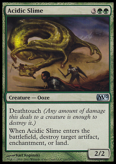 MTG Magic the Gathering Acidic Slime (161/256) Magic 2012 LP