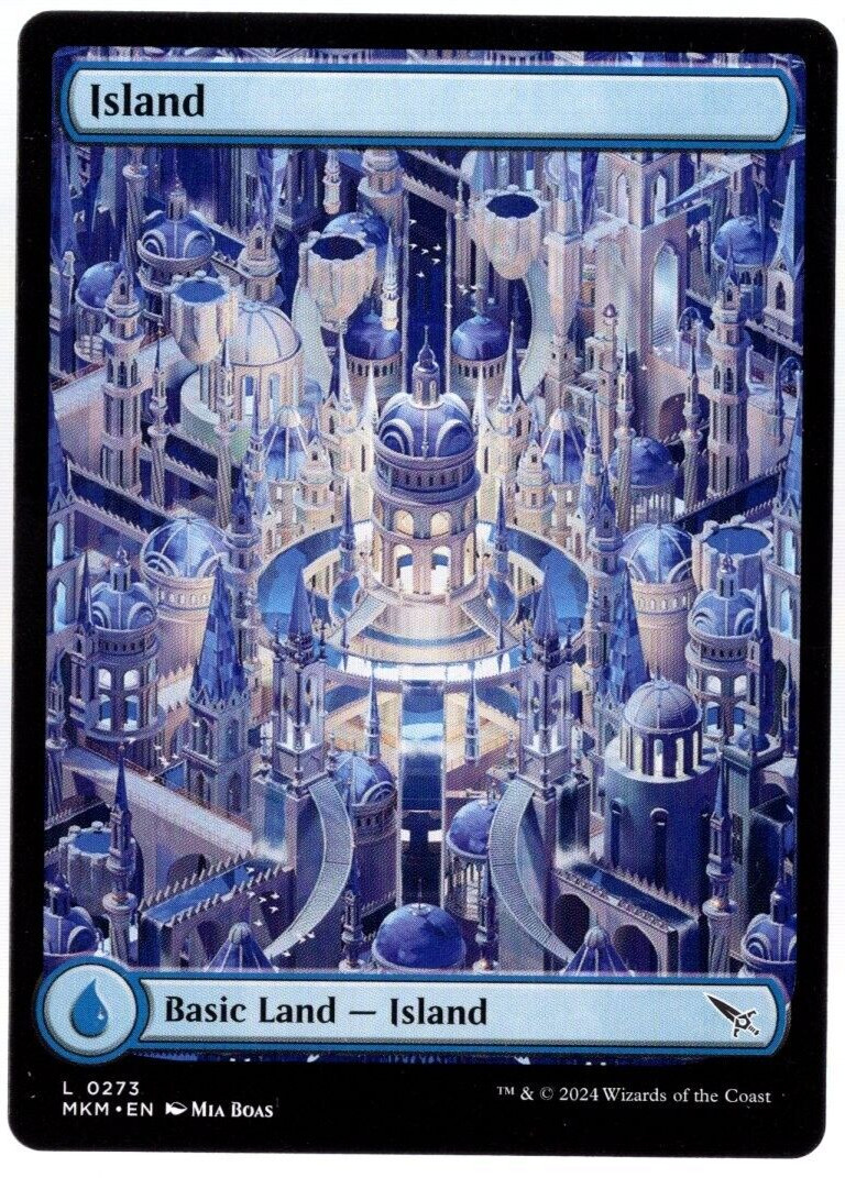 Island 0273 Non Foil Full Art Land Murders at Karlov Manor MTG Near Mint