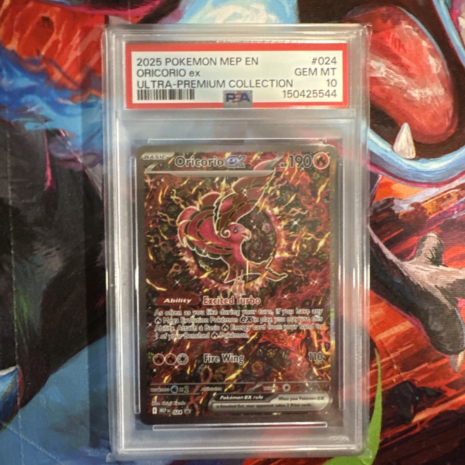 2025 Pokemon MEP EN Oricorio Ex Ultra Premium Collection PSA 10