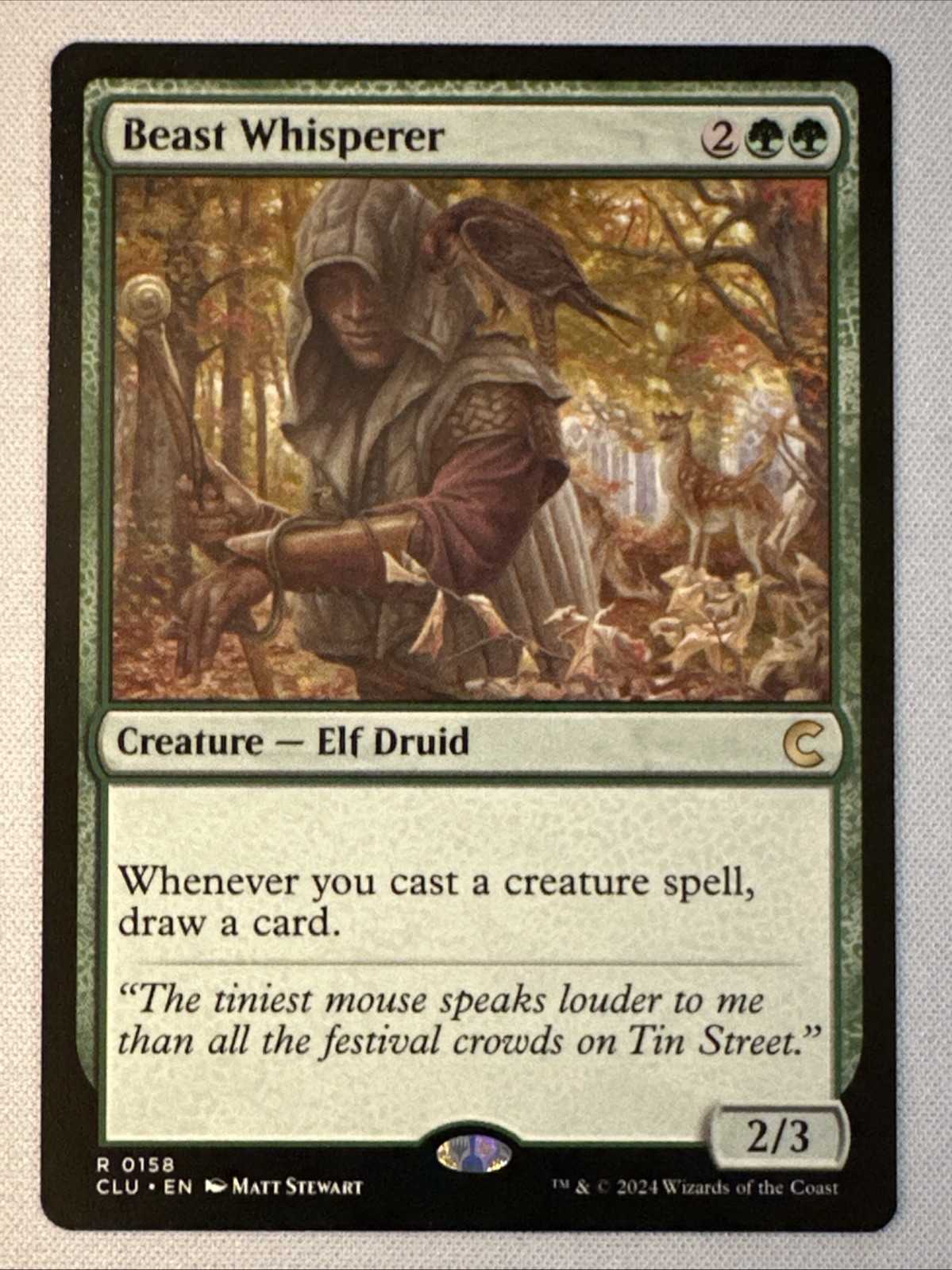 MTG / Beast Whisperer / CLU / #158 / Regular / Rare / NM