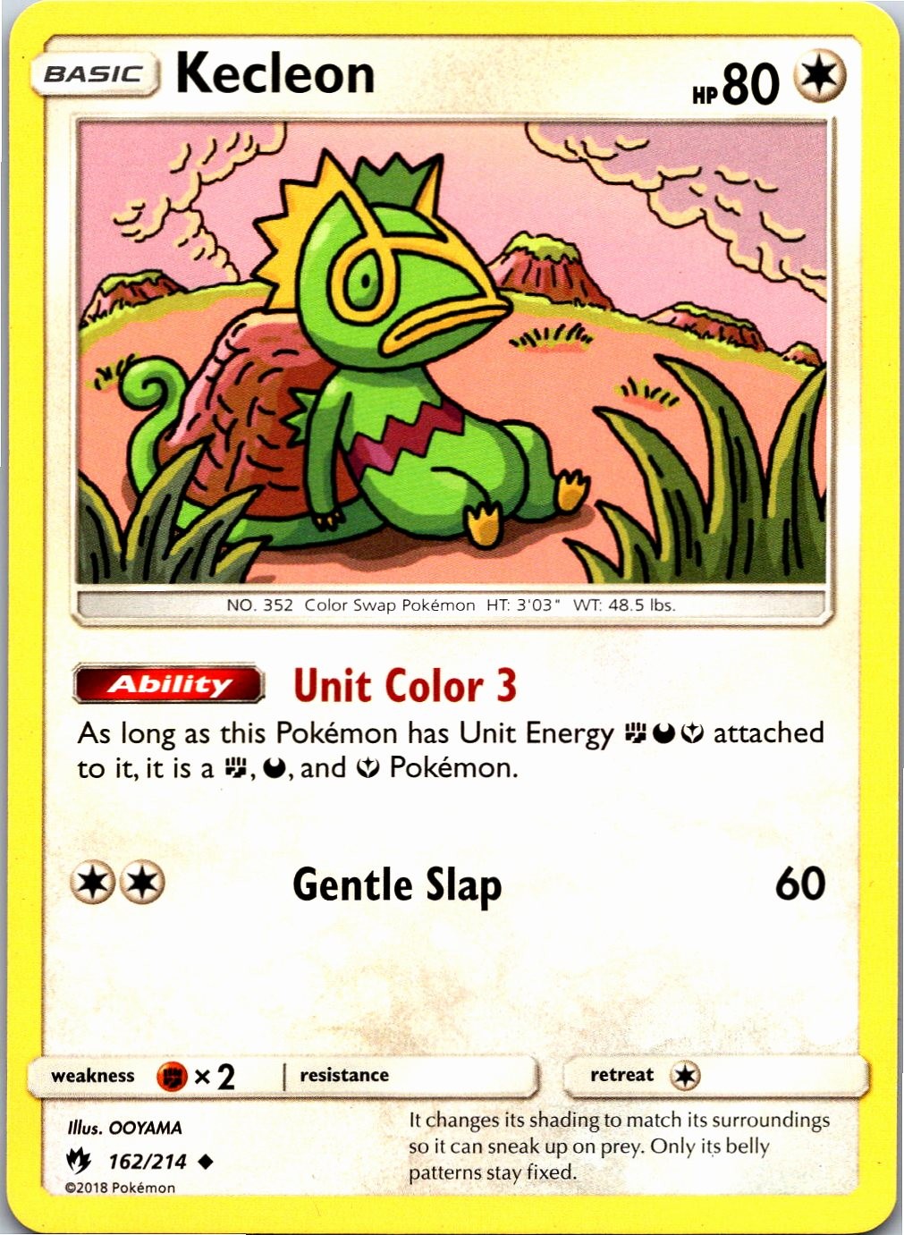 Kecleon (162) Uncommon SM – Lost Thunder 162/214 LP