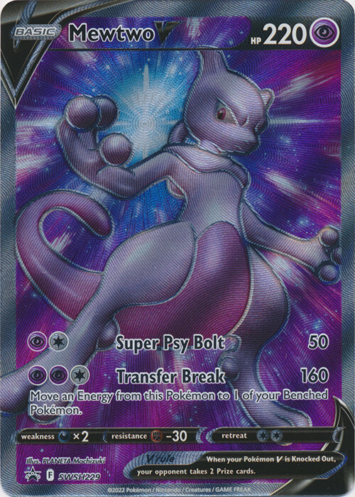 Mewtwo V – SWSH229 (Full Art) Sword & Shield Promo NM Pokemon TCG