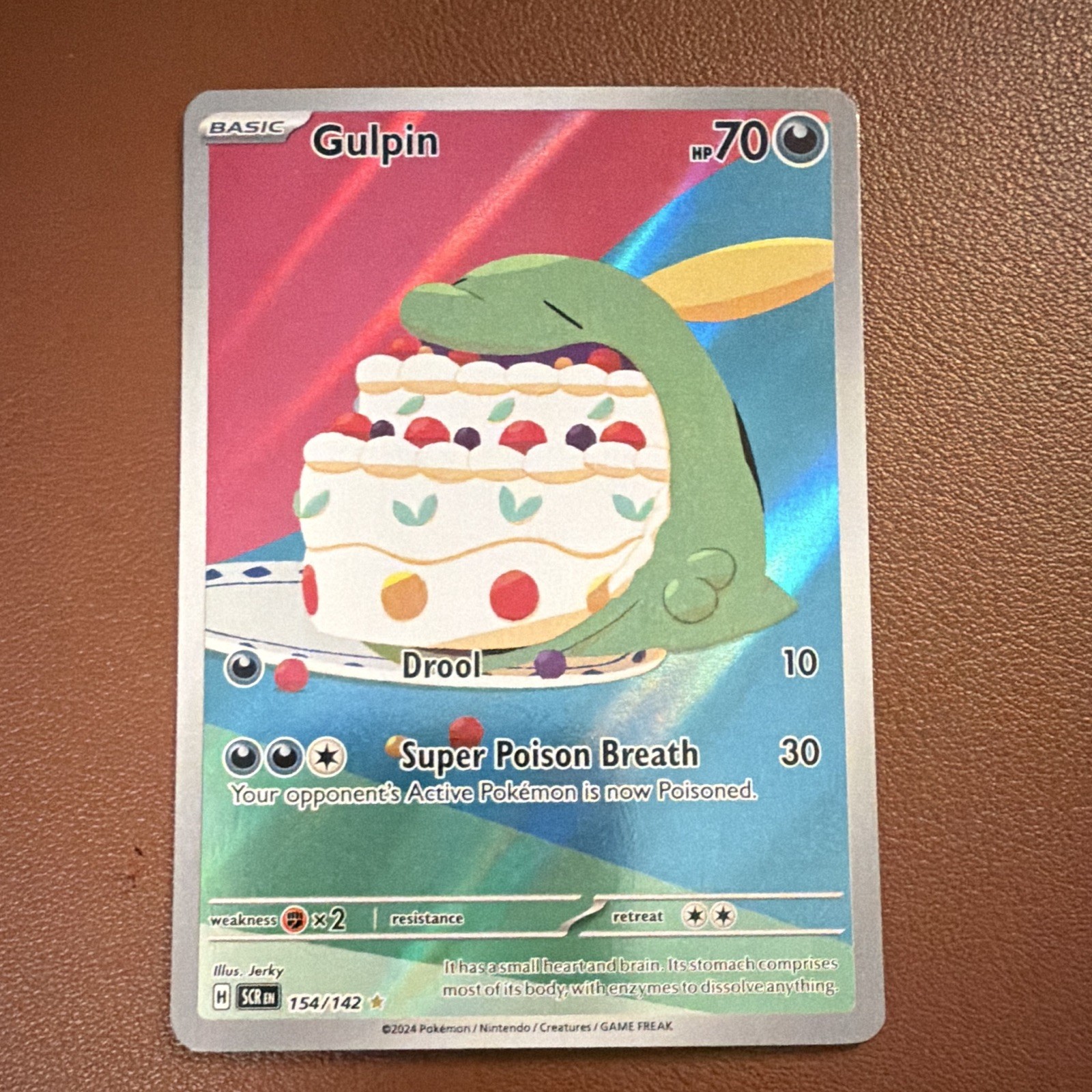 The Pokémon Company Gulpin 154/142 Stellar Crown IR Holo Eng