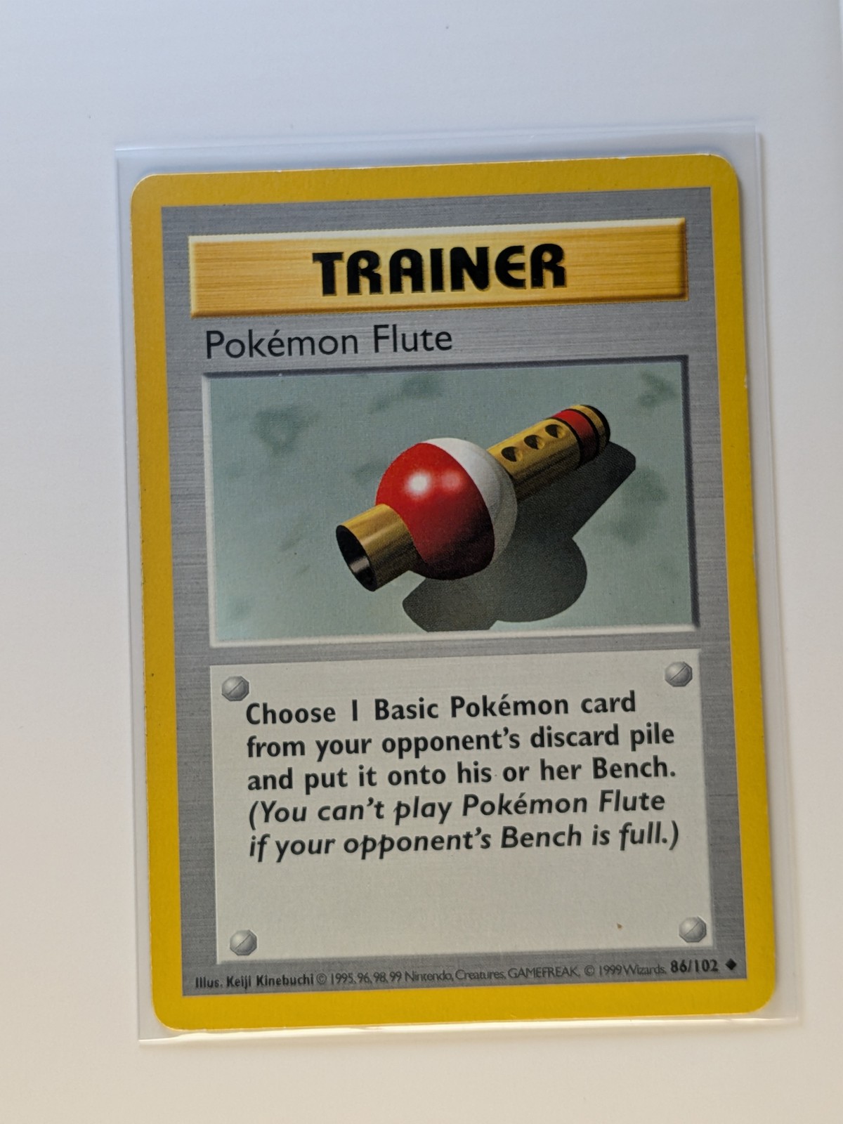 Pokemon Flute | #086/102 | Base Set | Moderately played