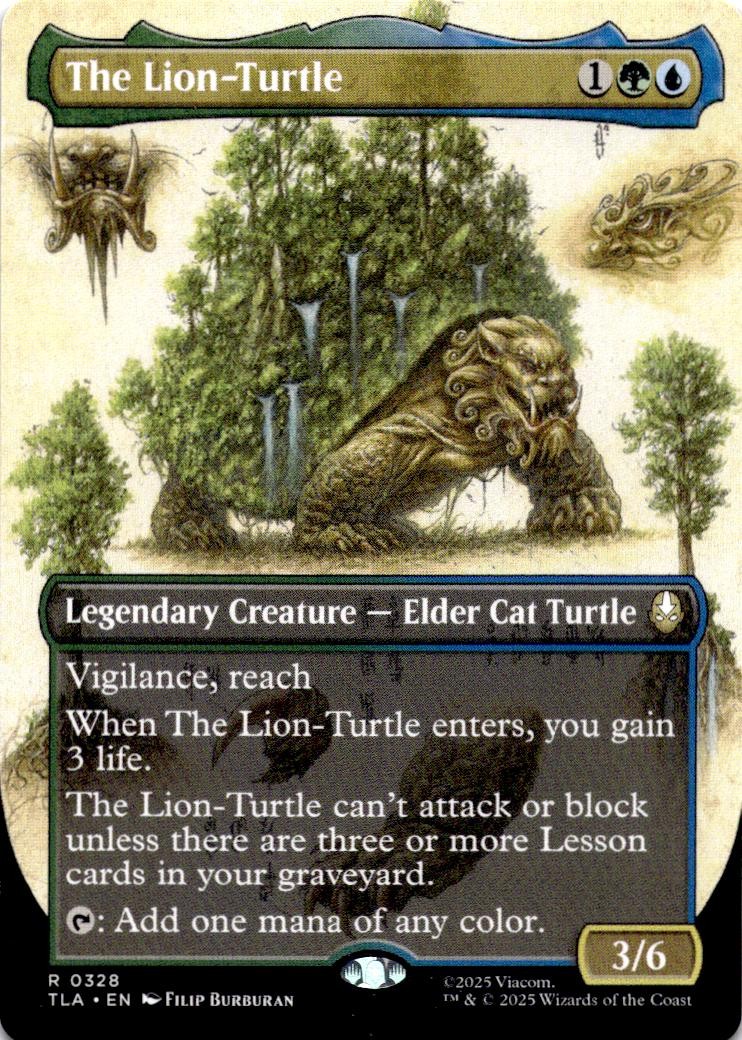 THE LION-TURTLE (BORDERLESS) 328 R AVATAR: THE LAST AIRBENDER NM/M