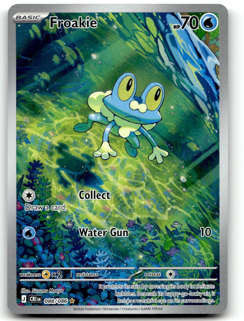 Froakie 088/086 ME04: Chaos Rising Illustration Rare Holo NM