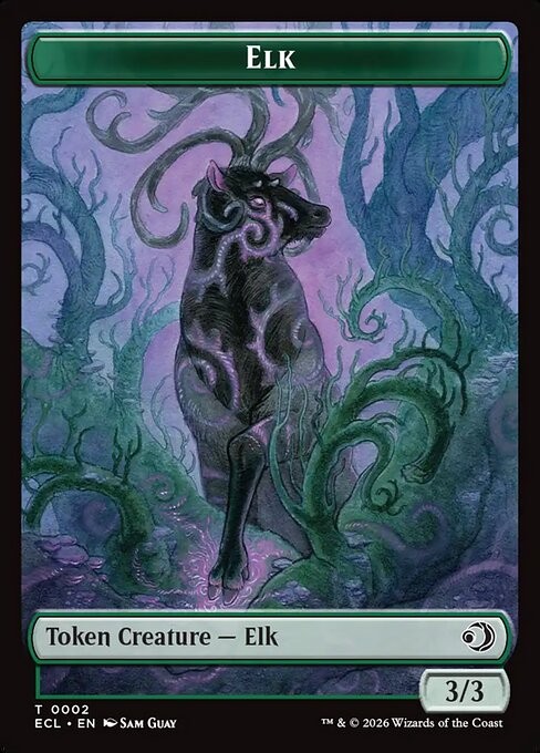 Elk MTG Lorwyn Eclipsed Token NM x1 (3/3) – Magic Card