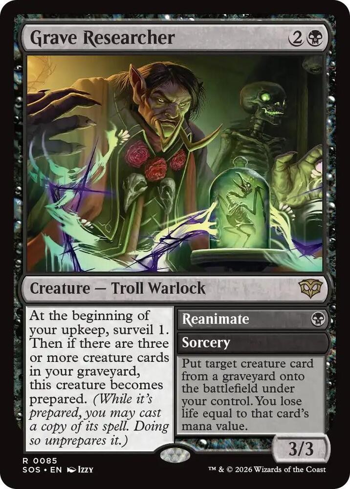 1x Grave Researcher – Secrets of Strixhaven Near Mint – MTG