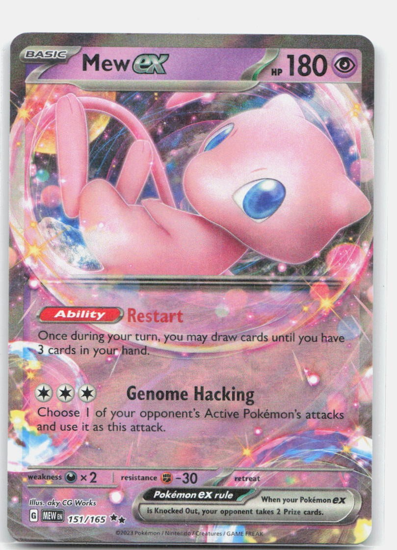 Mew ex MEW 151/165 Double Rare Holo NM