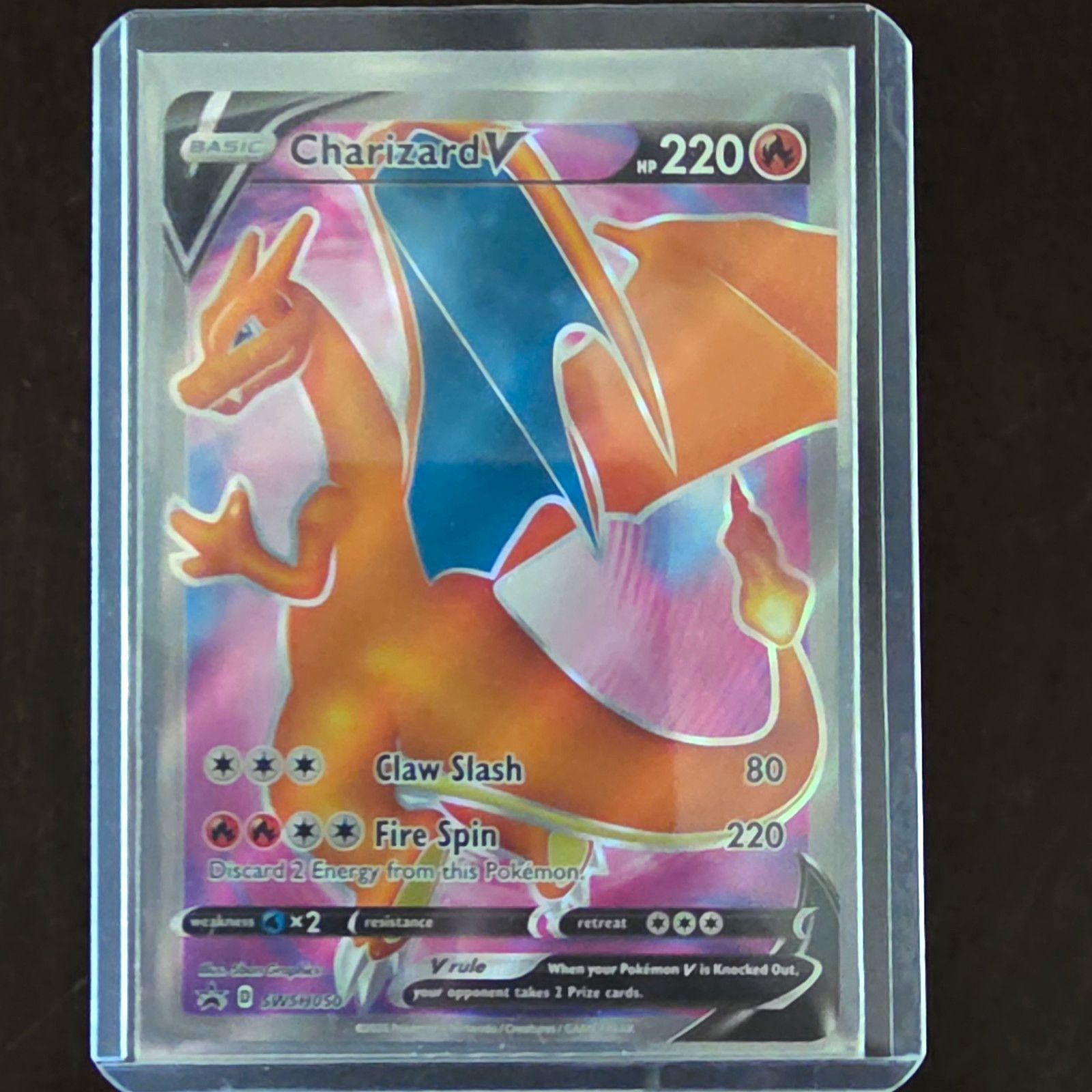 Charizard V SWSH050 Sword & Shield Promo Holo EN Basic 220 HP Pokemon TCG