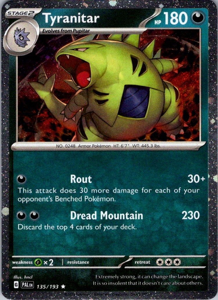 Tyranitar (Cosmo Foil) 135/193 Holo Miscellaneous Cards & Products Pokemon NM