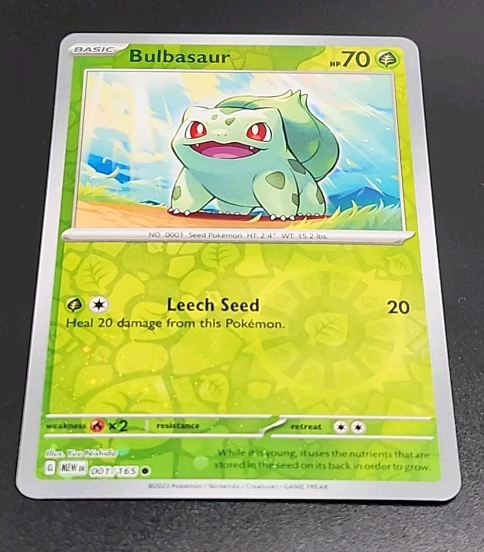 Pokemon Bulbasaur Cosmos Holo Reverse 1/165 151 English Promo Costco Exclusive F