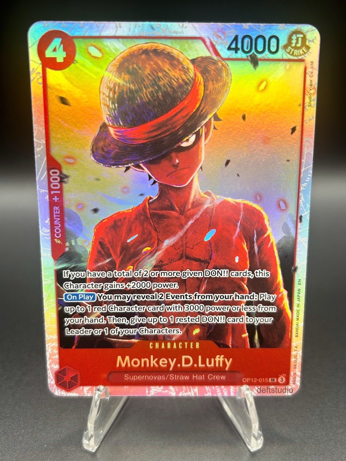 • Monkey D. Luffy • OP12-015 SR Legacy Of The Master Holo Foil One Piece TCG NM