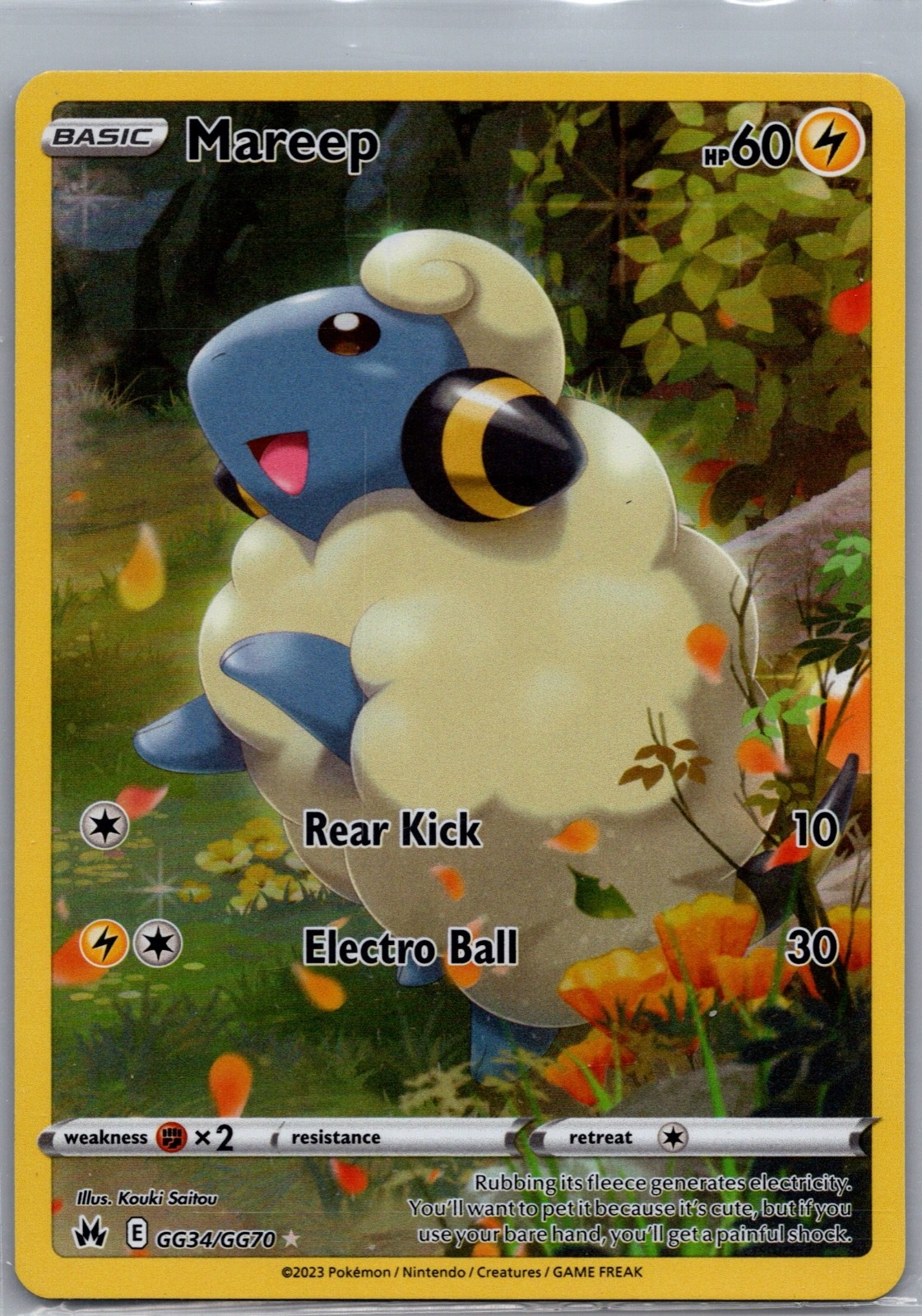 Mareep Holo Ultra Rare SWSH: Crown Zenith: Galarian Gallery GG34/GG70 NM