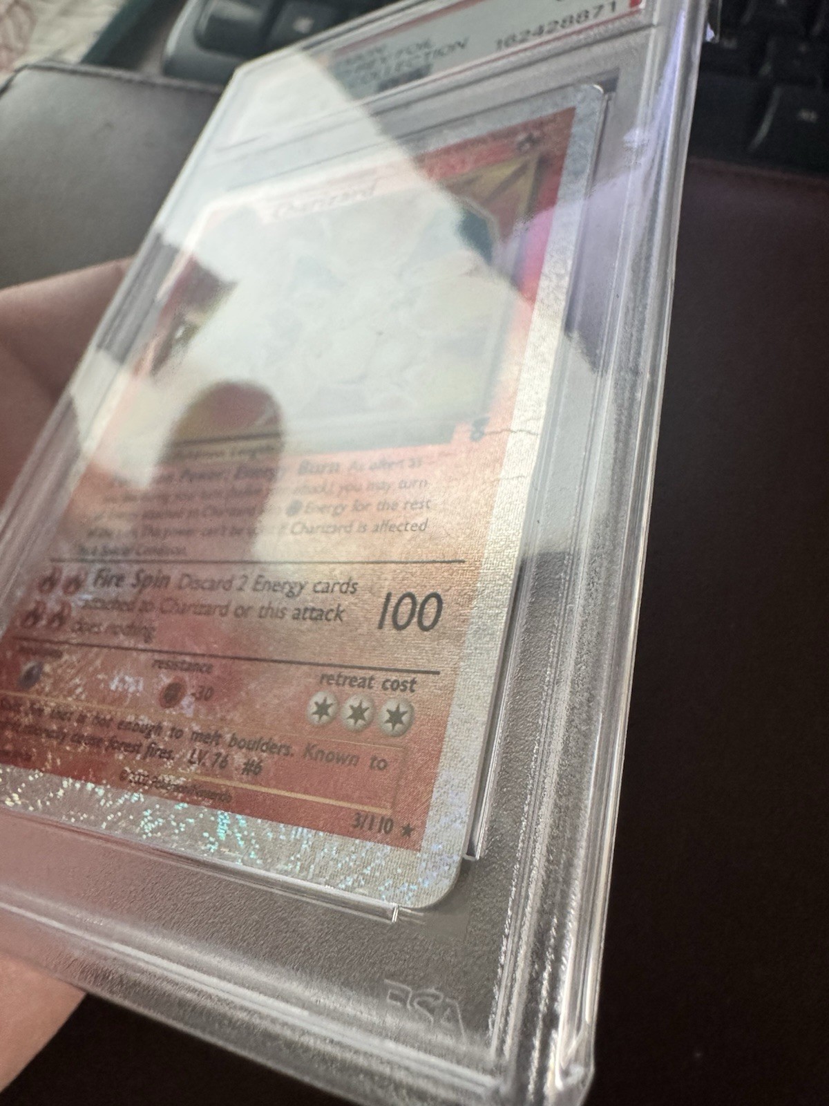 Pokémon Charizard Legendary Reverse Holo Card 3/110 – NEW CERT