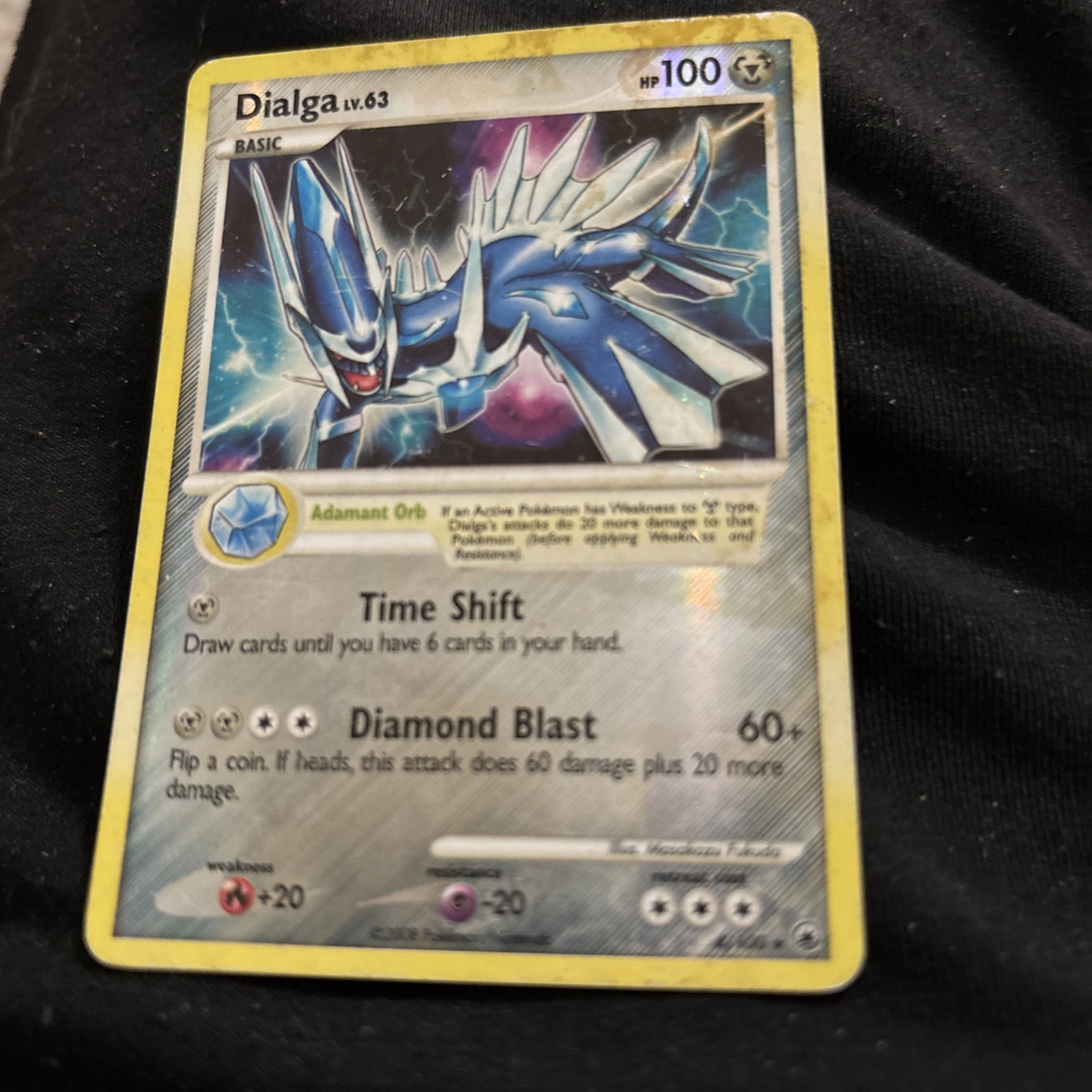 Dialga 4/100 Majestic Dawn Holo Pokemon TCG HP Heavily Played