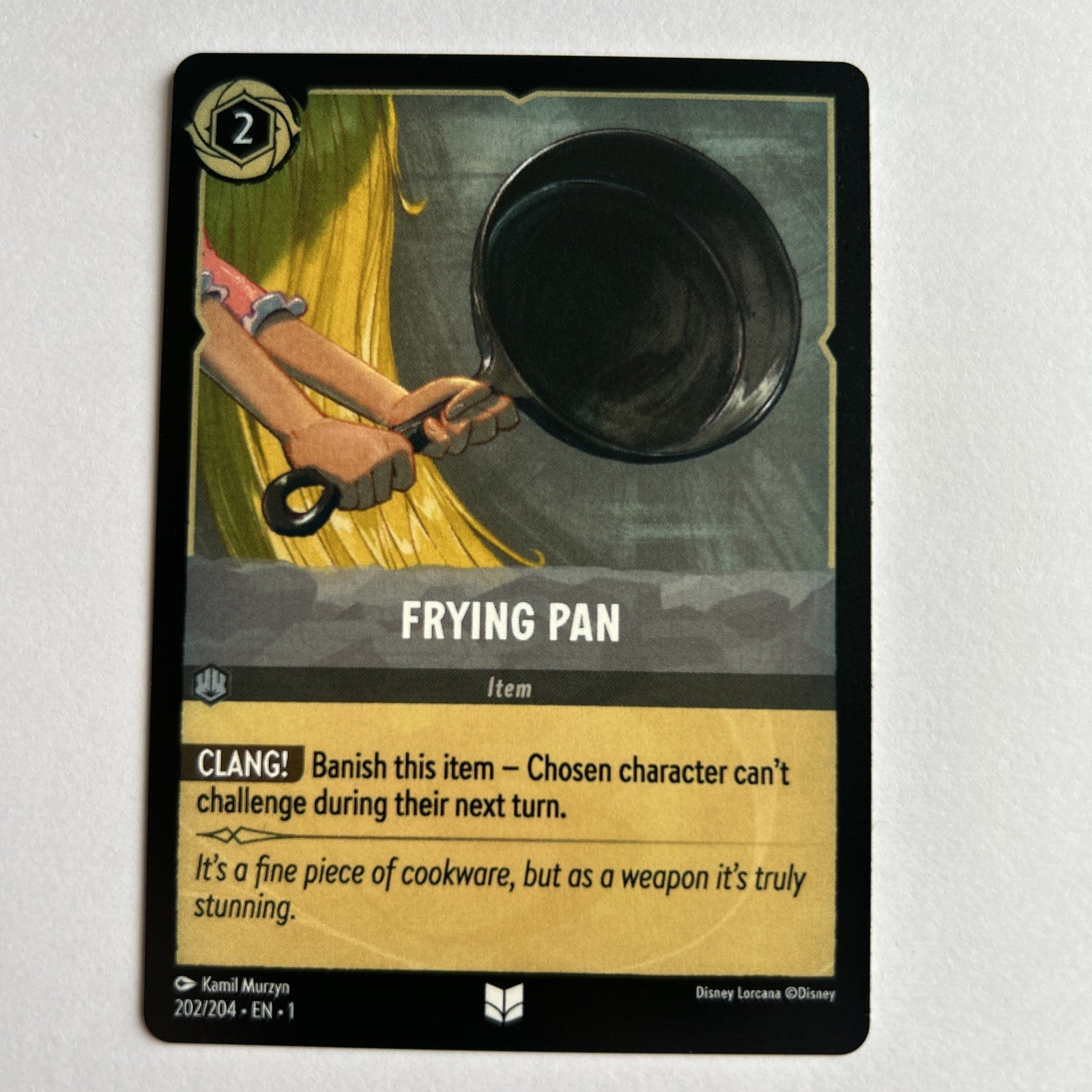 Disney Lorcana Demo Frying Pan Card – Rare